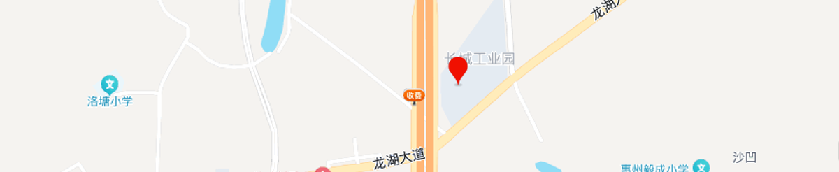百度地图定位：惠州精准通科技有限公司，龙湖大道长城工业园